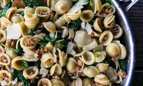 Spinach Cream Pasta